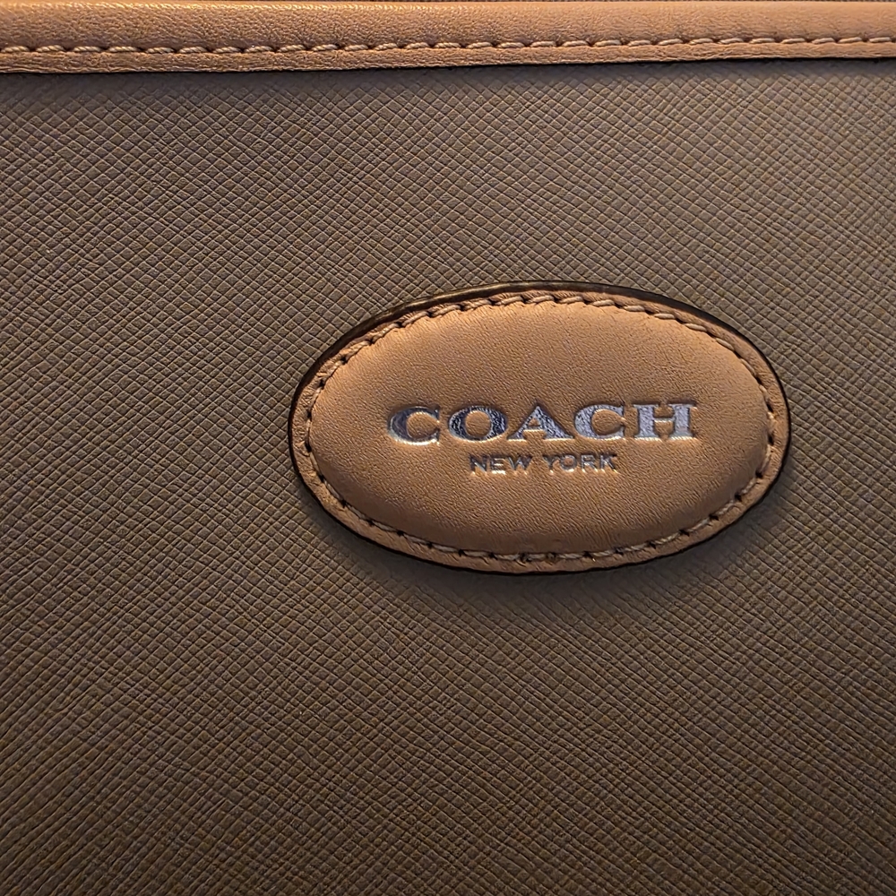 Coach Tan and Cream Women's Tote Bag - Picture 2 of 12